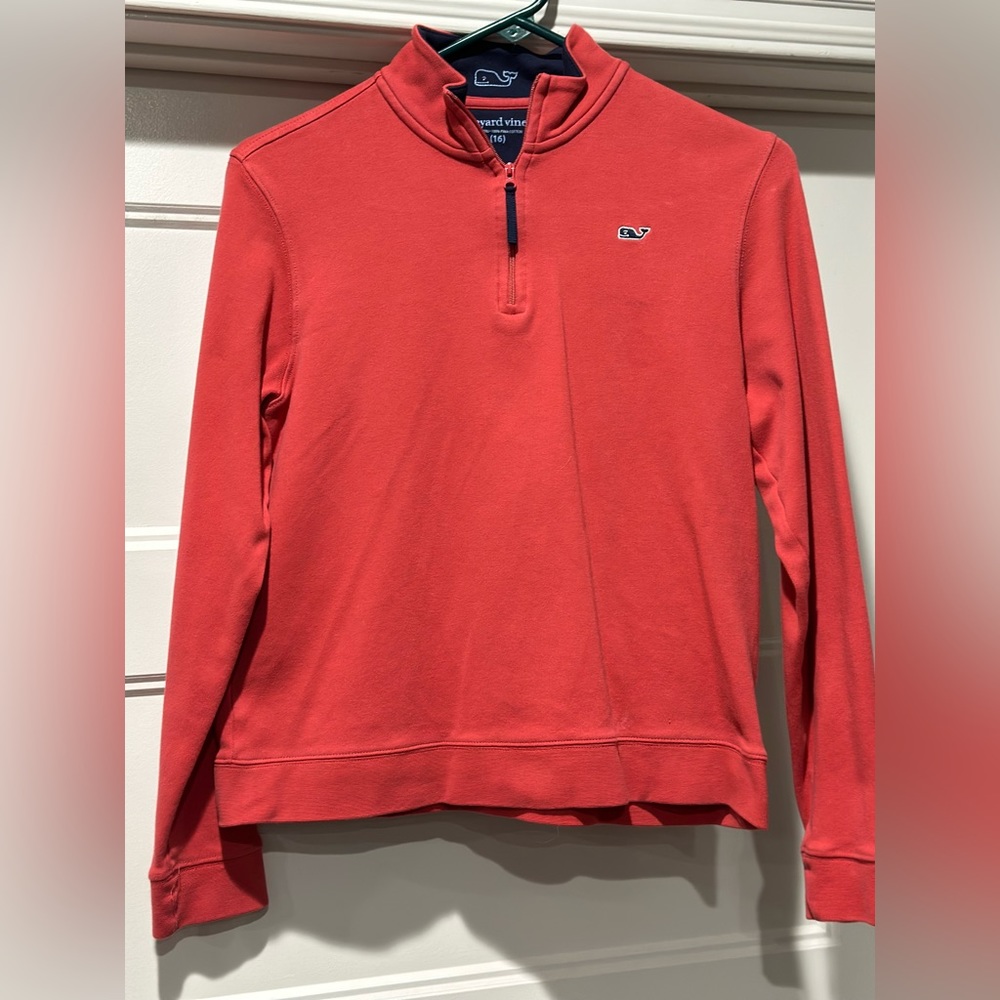 Boys Vineyard Vines quarter zip pullover. Size Large (16)